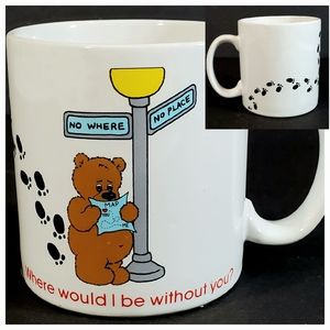 Vintage Russ Coffee Tea Mug Cup Printed w/ Where Would I Be Without You Graphics